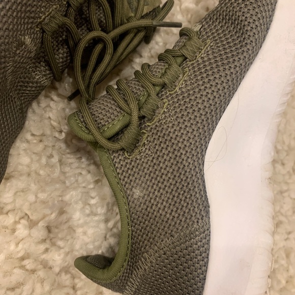 Olive Green Adidas Tubular Sneakers - Picture 4 of 6
